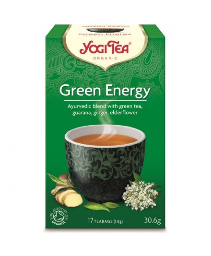 YOGI TEA GREEN ENERGY (πράσινη ενέργεια για τόνωση)  17 φακ. Yogi Tea